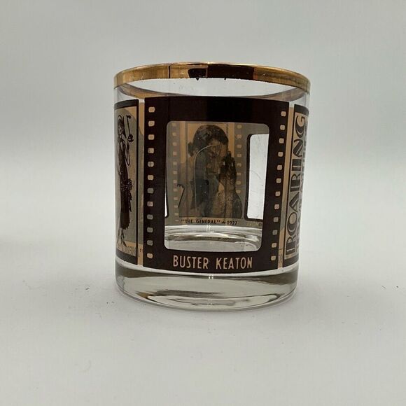 ROARING TWENTIES Silent Film Actors Whiskey Glasses - Picture 5 of 7